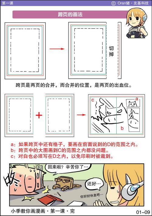 漫畫繪制教程：跨頁的制作方法