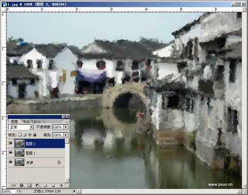 photoshop用另類方法打造水彩效果_網頁設計webjx.com整理