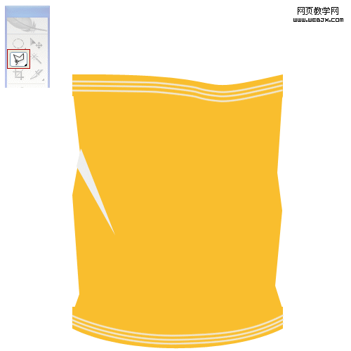 photoshop繪制撕開口的樂事美味薯片塑料包裝_網頁設計