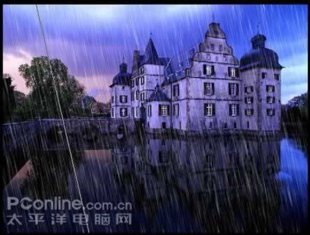 photoshop打造城堡雨夜特效_網頁設計webjx.com網絡整理