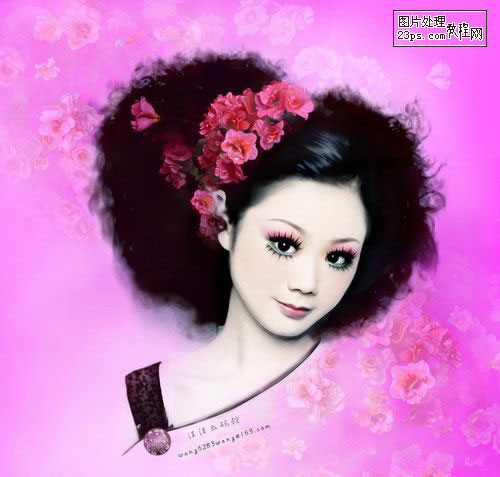 photoshop教程:為mm制作美麗動人的藝術照