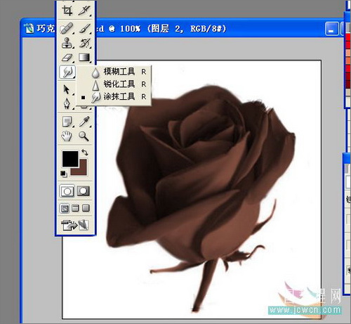 photoshop教程：制作誘人的巧克力玫瑰