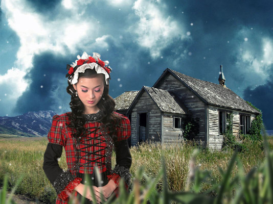 photoshop照片合成:女孩處于魔幻境況_網頁教學