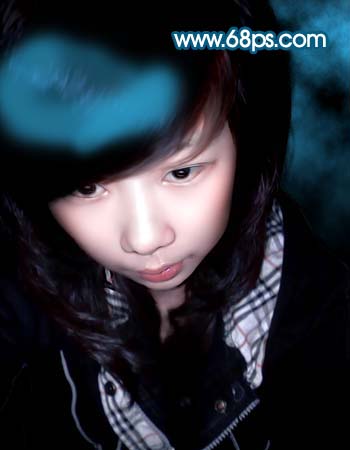 photoshop修復調色模糊美女照片_webjx.com