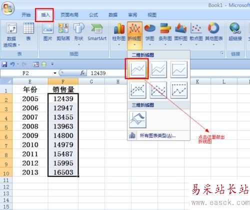 excel里折線圖橫坐標的設置方法