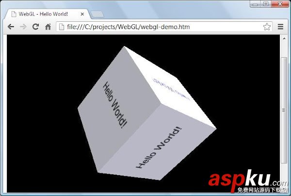 在支持HTML5的瀏覽器上運行WebGL程序的方法