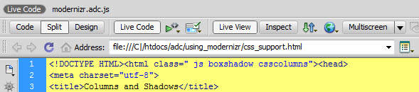 使用Modernizr 檢測HTML5和CSS3瀏覽器支持功能