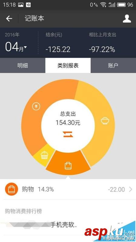 支付寶,記賬本