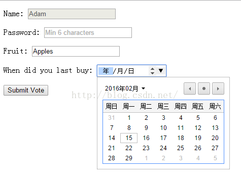 html5定制表單,html5表單,html表單