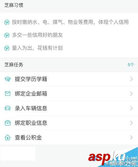 支付寶,芝麻信用