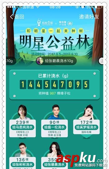 支付寶,蟻森林,明星