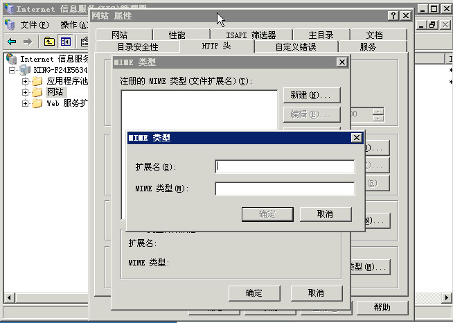 iis6上添加.mp4格式視頻mime類型映射