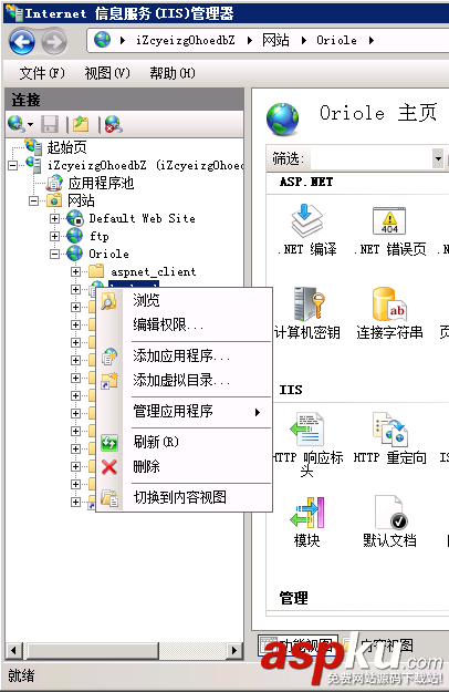 IIS,部署項目