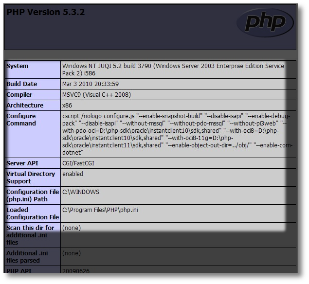 IIS7配置PHP環境圖文教程(fastcgi快速最新版)