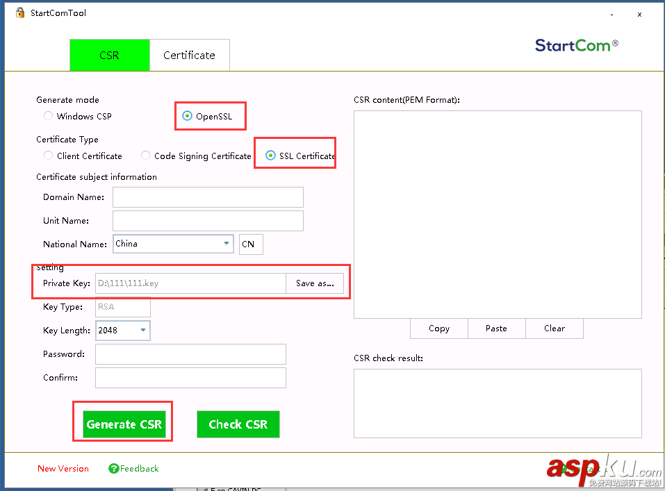 startssl,SSL證書