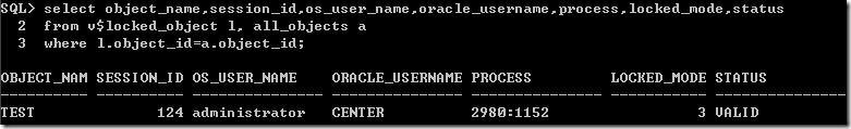 Oracle數據表中的死鎖情況解決方法