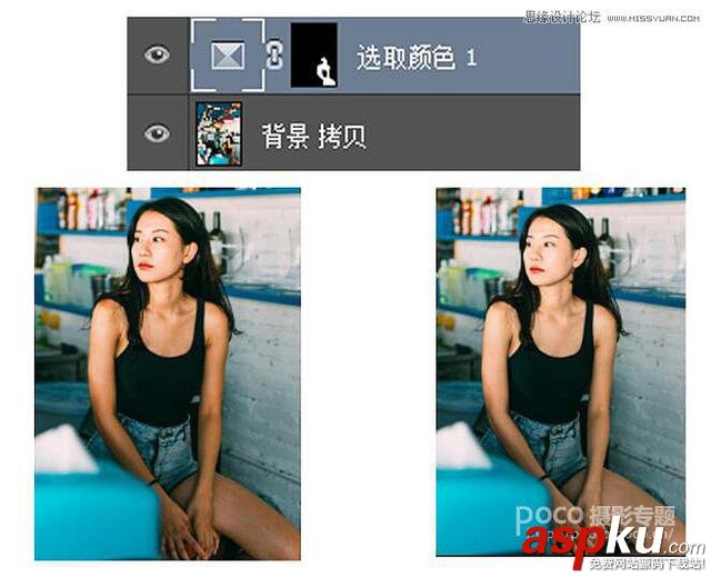 Photoshop調出人像照片質感的電影膠片效果
