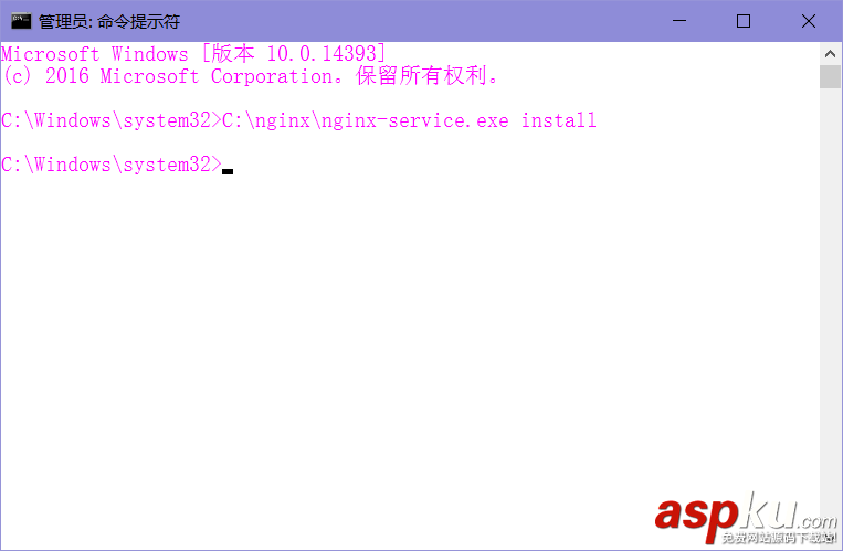 Server2016,Nginx,安裝配置