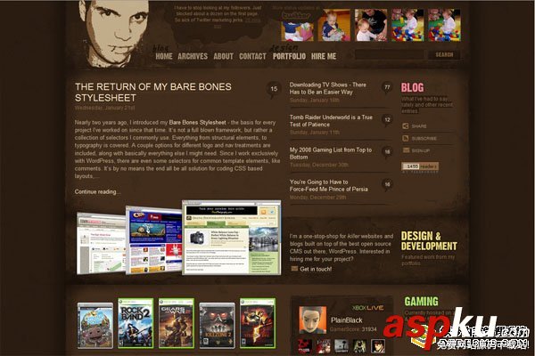 12個超酷國外Web2.0個人網站欣賞
