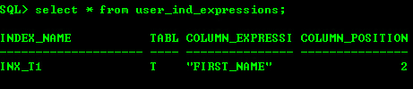 Oracle中實現MySQL show index from table命令SQL腳本分享