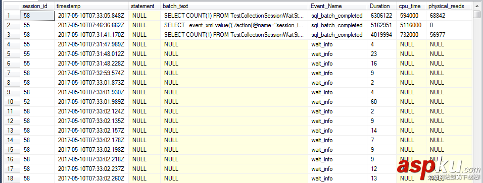 sql獲取session等待信息,sql2016級別等待信息