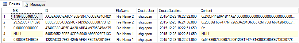 SQL Server FileStream詳解