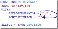 SQL,CSV,BULK,INSERT,導入