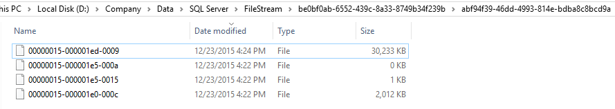 SQL Server FileStream詳解