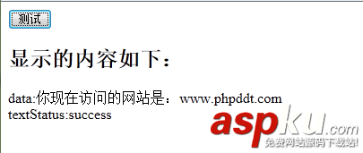 jQuery中通過ajax的get()函數讀取頁面的方法