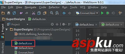 nodejs編譯less,webstorm編譯less