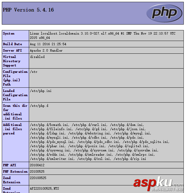 centos7,yum安裝lamp