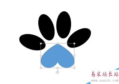 ppt怎么制作小狗腳??？