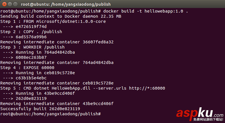 asp.net,core,docker,.net,部署asp.net