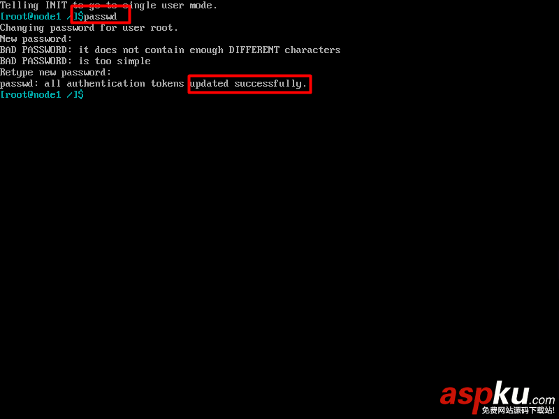CentOS6.8,單用戶,密碼