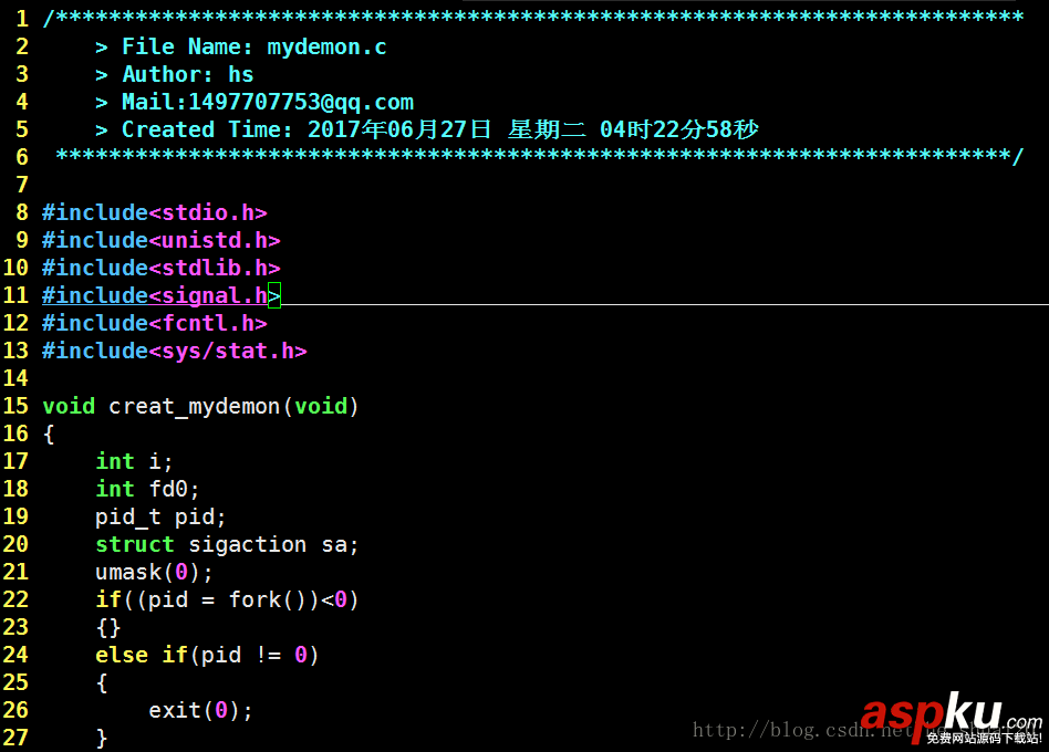 Linux,守護進程,守護進程的實例詳解
