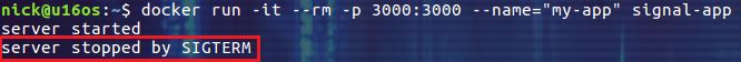 docker,容器捕獲信號,捕獲信號