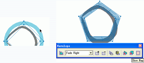freehand創建空心封套圖案