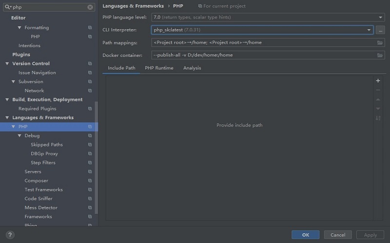 phpstorm,docker,腳本,debug