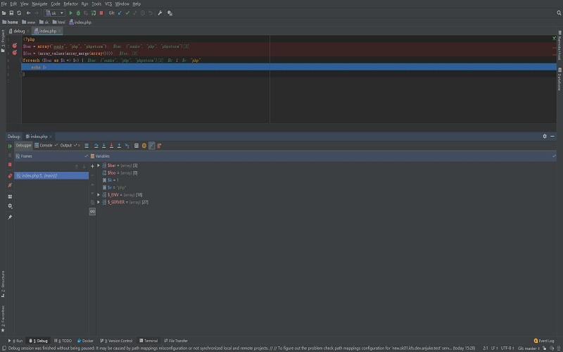phpstorm,docker,腳本,debug