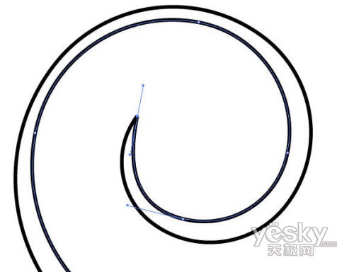 Illustrator巧繪矢量螺旋形狀_網頁教學網Vevb.com整理