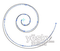 Illustrator巧繪矢量螺旋形狀_網頁教學網Vevb.com整理