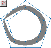 freehand創建空心封套圖案