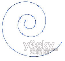 Illustrator巧繪矢量螺旋形狀_網頁教學網Vevb.com整理