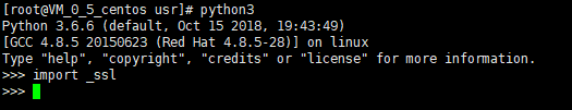 CentOS7.5,安裝,Python3.6.6