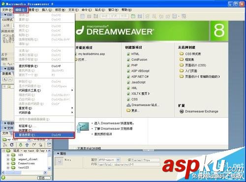 Dreamweave,編碼