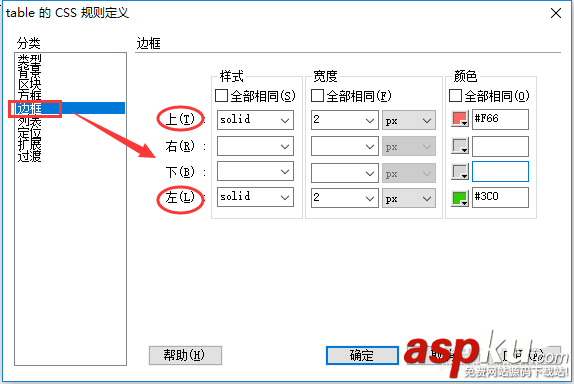 Dreamweaver,邊框,表格
