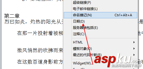 dreamweaver,錨記
