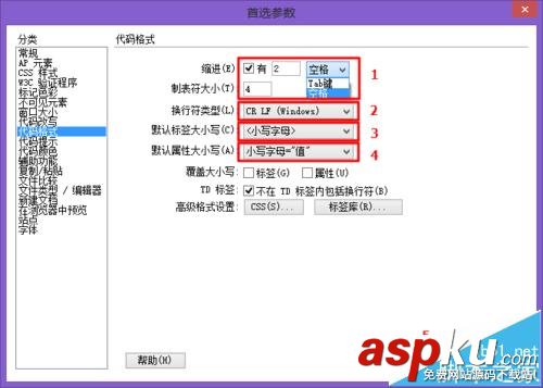 html代碼,Dreamweaver,格式化