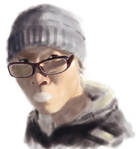painter鼠繪人像全過程 