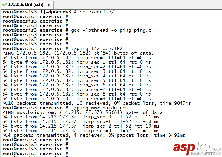 Linux,PING,編程